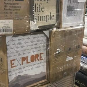 Buy truckload of mixed home decor pallets